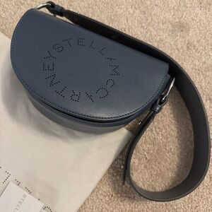 Stella Mccartney Linea Logo Saddle Shoulder Bag